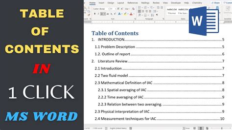 First, we select the entire Table of Contents with the mouse and hit Delete. Next, we can re-define the Table of Contents the way we want. To do that, we go to the References tab and find the Table of Contents menu on the far left: That brings us to the Table of Contents dialog box. We’ll click Modify at the bottom:
